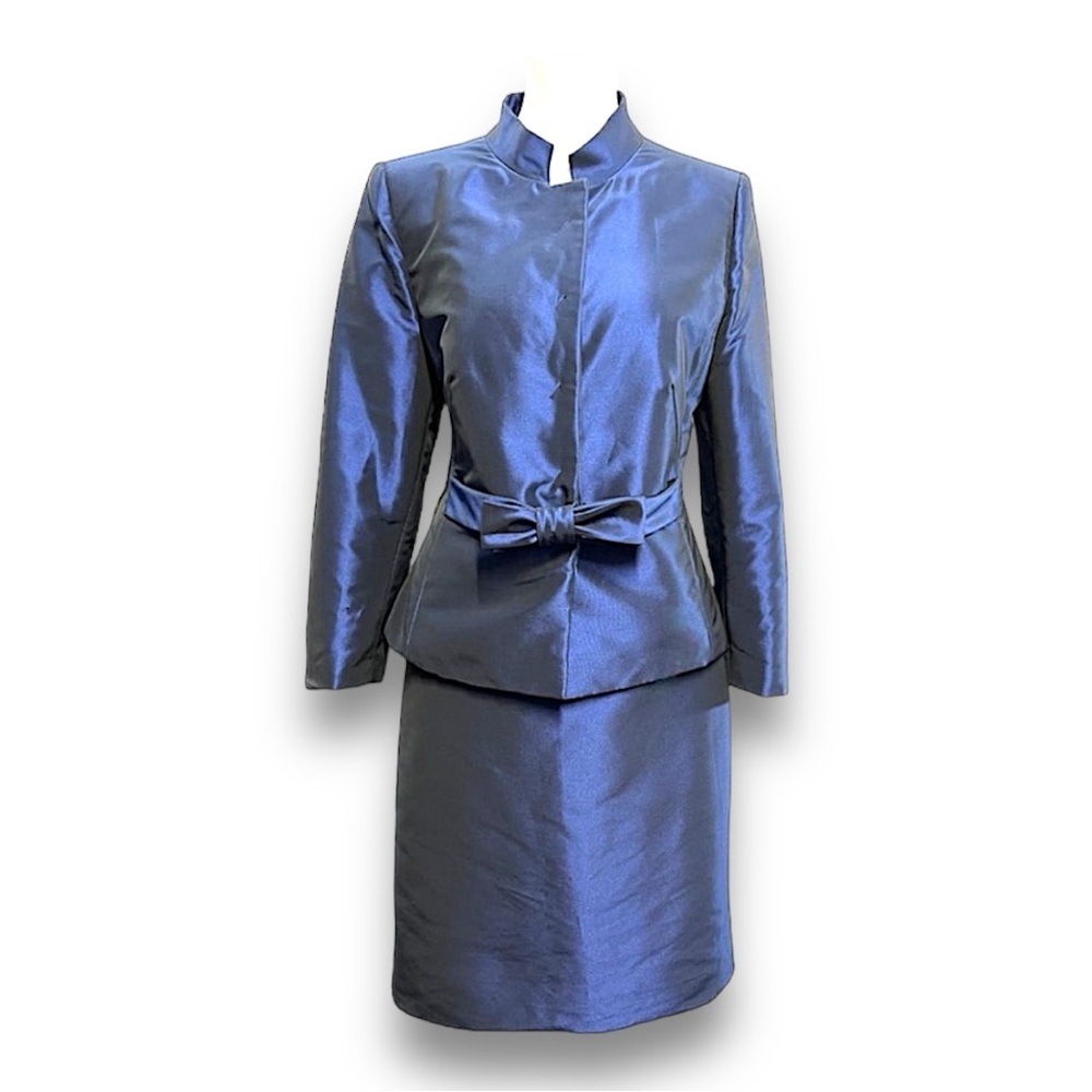 Armani Collezioni Blue Blazer & Skirt Set - Picture 12 of 13
